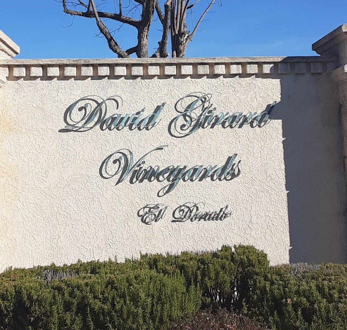 David Girard Vineyards Front Sign