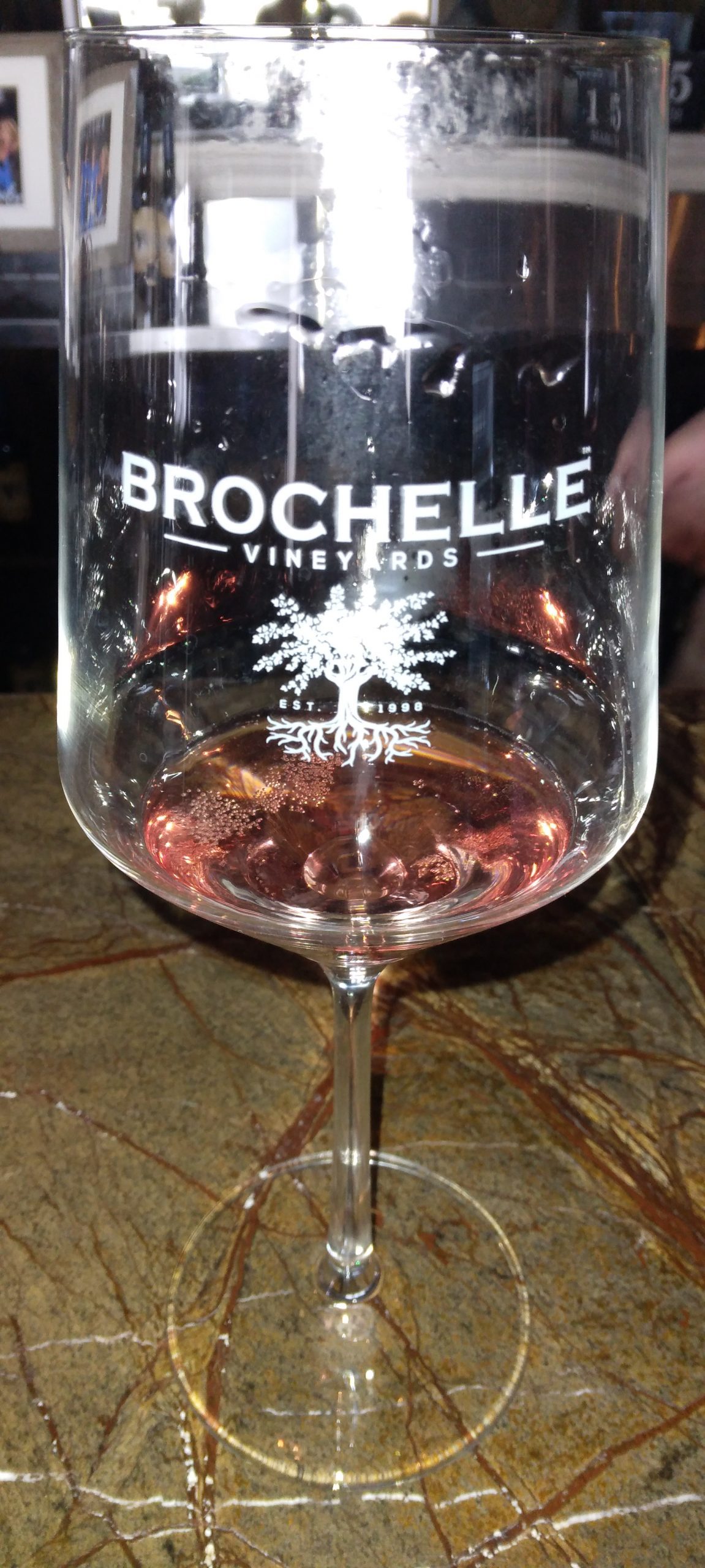 Brochelle Vineyards glass