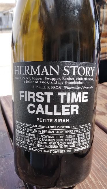 Herman Story First Time Caller petite sirah
