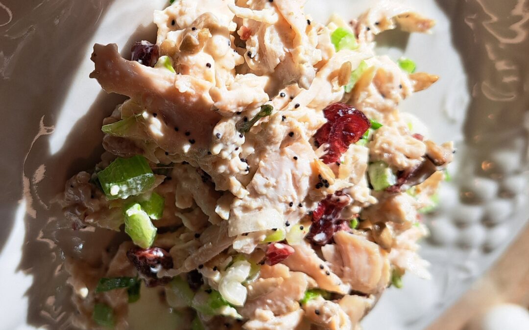 Spring Chicken Salad with Liquid Gold Dressing